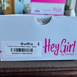 Hey Girl by Corkys Raffia Heels